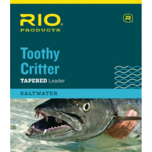 RIO Toothy Critter Hand-Tied Leaders - Clear/Silver (30 LB)