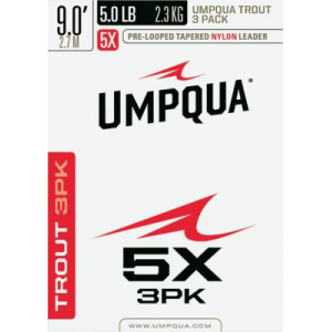 Umpqua Trout Taper 7.5' Leaders Three-Pack (6X)