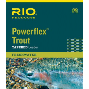 RIO Powerflex 9ft Leader - Natural (9FT 2X 10LB)