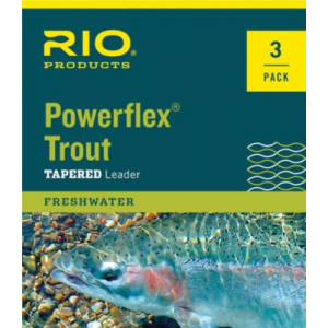 RIO Powerflex 7.5-ft. Leader 3-Pack - Natural (7.5FT 0X 15LB 3PK)