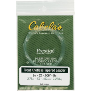 Cabela's Prestige Premier Leader and Tippet Combo - Natural