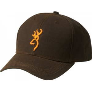 Browning Men's Dura-wax 3-D Buckmark Cap Brown (ONE SIZE FITS MOST)