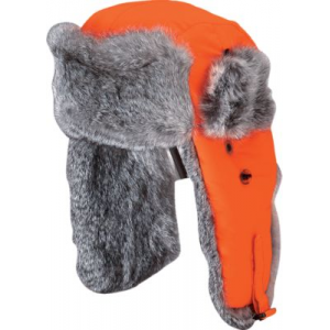 Mad Bomber Men's Rabbit Fur Hats Blaze Orange (MEDIUM)