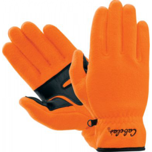 Cabela's Men's Big-Game Fleece Noninsulated Gloves - Blaze Orange (LARGE)