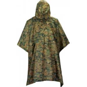 Tru-Spec Men's Military-Spec Lightweight Ripstop Poncho - Woodland (ONE SIZE FITS MOST)