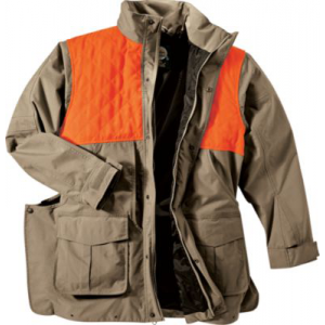 Cabela's Men's Performance Upland Coat with 4MOST DRY-Plus - Tan/Blaze (LARGE)