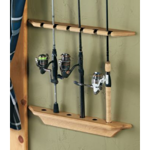 Cabela's Six-Rod Wood Rod Rack - Natural