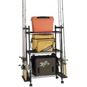 Organized Fishing Tackle Trolley - Black (REGULAR)