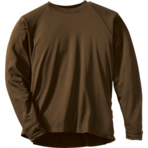 Cabela's Men's MTP Polar Weight Crew Regular - Walnut 'Dark Brown' (LARGE)