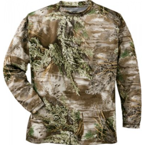 Cabela's Men's Hunt Tech Long-Sleeve Tee - Realtree Ap Hd 'Camouflage' (LARGE)