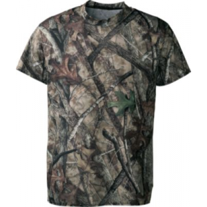 True Timber Men's Silvertec Lightweight Short-Sleeve Raglan Crew - Htc 'Camouflage' (MEDIUM)