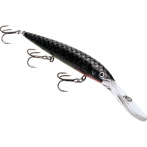 Rapala Custom-Painted UV Deep Husky Jerk by Warrior Lures - White