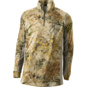 Cabela's Men's Supertec by Medalist 1/4-Zip Long-Sleeve Top - Zonz Woodlands 'Camouflage' (LARGE)