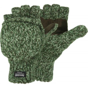 Hot Shot Ragg Wool Pop-Top Glomitts - Green Camo (ONE SIZE FITS MOST)