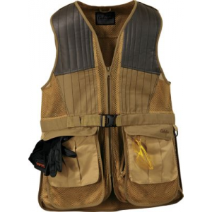 Cabela's Men's Convertible 3-N-1 Shooting Vest - Field Khaki (SMALL)