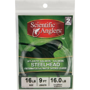 Scientific Anglers Salmon/Steelhead Fly Leader 2-Pack (22LB)
