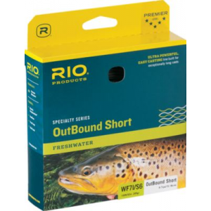 RIO OutBound Short Fly Line Intermediate/S6 - Black/Gray (WF6I)
