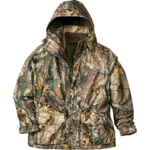 Cabela's Men's Silent Suede Extreme 4-in-1 Parka - Zonz Woodlands 'Camouflage' (XL)