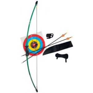 Bear Archery Youth 1st Shot Bow Set - Green, Flo Green, Flo Orange