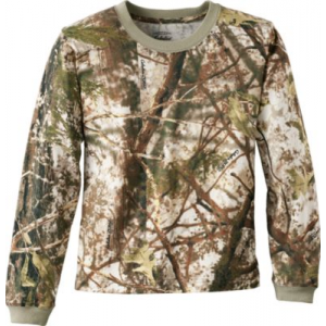 Cabela's Youth ColorPhase Long-Sleeve Tee Shirt with 4MOST Adapt - Zonz Woodlands 'Camouflage' (MEDIUM)