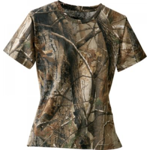 Cabela's Women's 100% Cotton Short-Sleeve Tee - Realtree Ap Hd 'Camouflage' (LARGE)