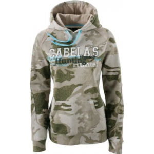 Cabela's Women's Varsity Hunt Logo Hoodie - Outfitter Camo (LARGE)