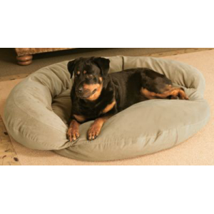 Cabela's Velvet Microfiber Bolster Dog Bed - Caramel (SMALL)