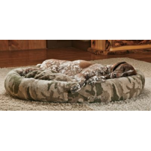 Cabela's Camo Berber Bagel Dog Bed (MEDIUM)