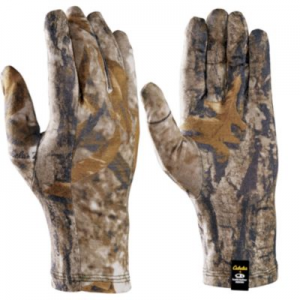 Cabela's + Icebreaker Men's Merino Liner Gloves by Icebreaker - Zonz Woodlands 'Camouflage' (MEDIUM)
