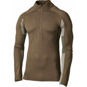 Cabela's + Icebreaker Men's Merino Thermal Zone 1/2-Zip Top - Brown (Medium)