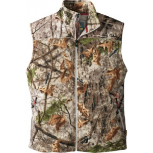 Cabela's Men's Performance Fleece Vest with 4MOST Heat - Zonz Woodlands 'Camouflage' (XL)