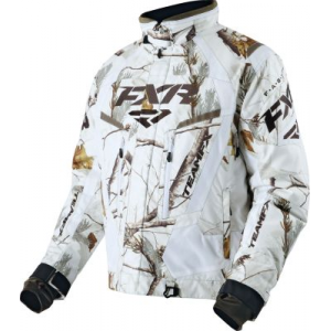 FXR Racing Men's Team Jacket - Snow Camo 'Beige' (LARGE)