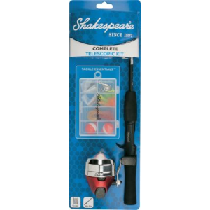 Shakespeare Complete Telescopic Spincast Kit, Freshwater Fishing