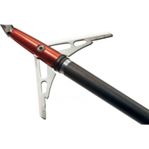 RAGE Two-Blade Chisel SlipCam Broadheads with Shock Collars - Stainless