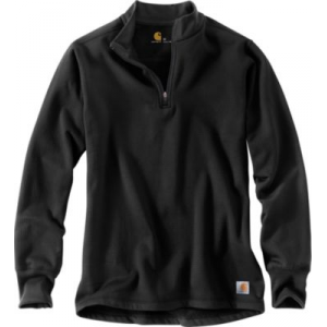 CARHARTT Men's Base Force Super Cold Weather 1/4-Zip Top Tall - Black (2XL)