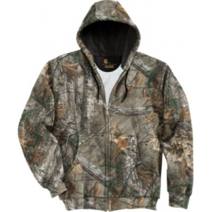 Carhartt Men's Midweight Camo Hooded Zip-Front Sweatshirt Tall - Realtree Xtra 'Camouflage' (LARGE)