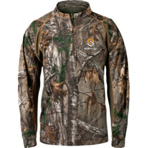 Scent-Lok ScentLok Men's BaseSlayer Attack 1/4-Zip Shirt - Mossy Oak Country (MEDIUM)