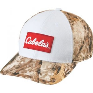 Cabela's Flexfit 10-06 Camo Logo Hat - Zonz Woodlands 'Camouflage' (ONE SIZE FITS MOST)