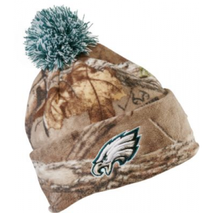 New Era Men's Philadelphia Eagles Camo Knit Beanie - Realtree Xtra 'Camouflage' (ONE SIZE FITS MOST)