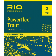 RIO Powerflex 7.5-ft. Leader 3-Pack - Natural (7.5FT 0X 15LB 3PK)