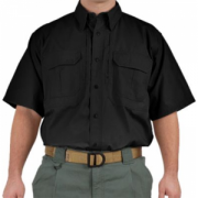 5.11 Tactical Cotton Short-Sleeve Shirt - Black (2XL)