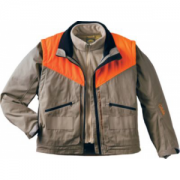 Cabela's Men's 8-in-1 Upland Coat - Tan/Blaze (MEDIUM)