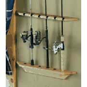 Cabela's Six-Rod Wood Rod Rack - Natural