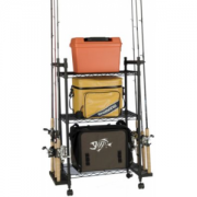 Organized Fishing Tackle Trolley - Black (REGULAR)