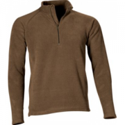 Cabela's Men's MTP Polar Weight Zip-Mock Tee Regular - Walnut 'Dark Brown' (4XL)