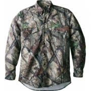 True Timber Men's Cotton-Twill Seven-Button Shirt - Timber MC2 (MEDIUM)