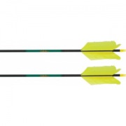 Cabela's Stalker Xtreme Arrows with Flu Flu Feathers - Black