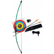Bear Archery Youth 1st Shot Bow Set - Green, Flo Green, Flo Orange