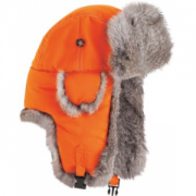 Mad Bomber Youth Fur-Trim Hat - Blaze 'Orange' (SMALL)
