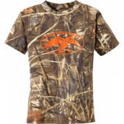 Duck Commander Youth Camo Short-Sleeve T-Shirt - Max 4/Pink (MEDIUM)